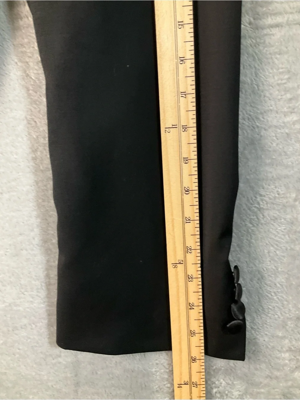 Calvin Klein Tuxedo Jacket Men’s 46R Wool Satin Lapel Trim Black
